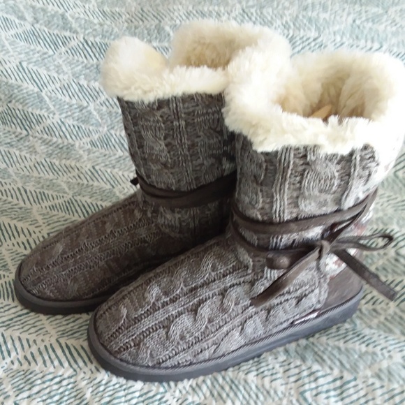 Muk Luks Clementine Marled Grey 9 